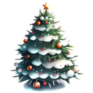 Freebie Christmas Tree Transparent PNG @ Copyright Designs by Forte