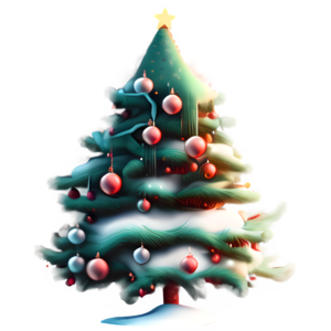 Freebie Christmas Tree Transparent PNG @ Copyright Designs by Forte