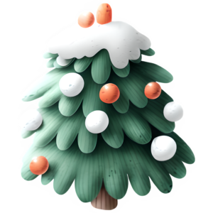 Freebie Christmas Tree Transparent PNG @ Copyright Designs by Forte