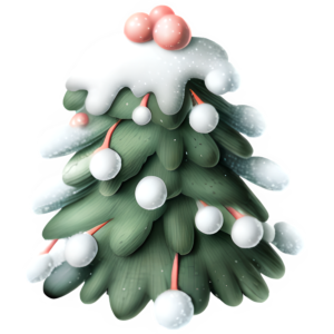 Freebie Christmas Tree Transparent PNG @ Copyright Designs by Forte