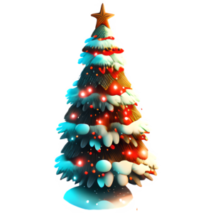 Freebie Christmas Tree Transparent PNG @ Copyright Designs by Forte