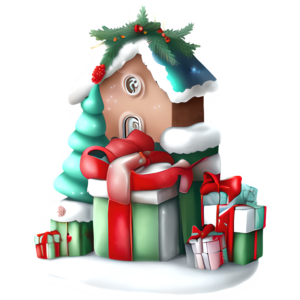 Christmas Present PNG Transparent - Copyright Designs by Forte