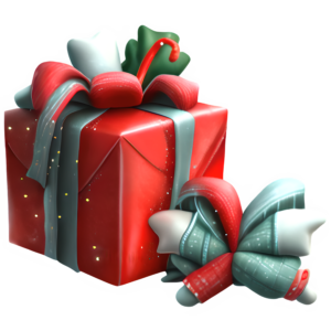 Christmas Present PNG Transparent - Copyright Designs by Forte