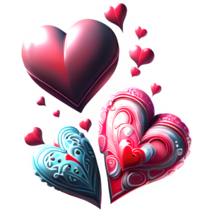 Valentine Hearts - Designs by Forte @ Copyright 2024