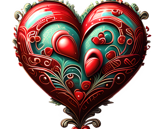 Vintage Valentine Hearts - Designs by Forte @ Copyright 2024