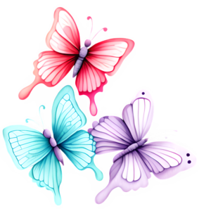 Butterflies Clip Art Designs by Forte @ Copyright 2024