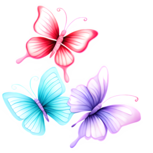 Butterflies Clip Art Designs by Forte @ Copyright 2024