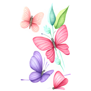 Butterflies Clip Art Designs by Forte @ Copyright 2024