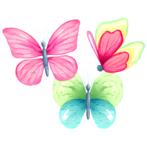 Butterflies Clip Art Designs by Forte @ Copyright 2024