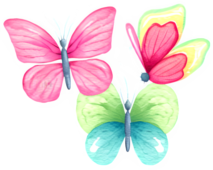 Butterflies Clip Art Designs by Forte @ Copyright 2024