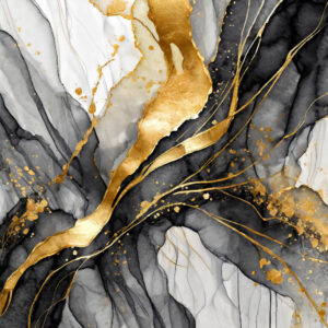 2000 x 2000 Alcohol Black & Gold Texture - Designs by Forte