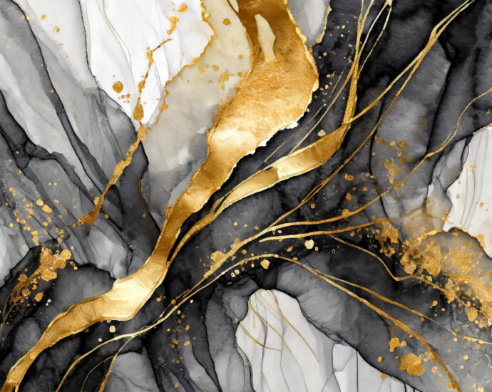 2000 x 2000 Alcohol Black & Gold Texture - Designs by Forte