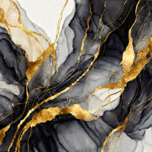 2000 x 2000 Alcohol Black & Gold Texture - Designs by Forte