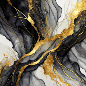 2000 x 2000 Alcohol Black & Gold Texture - Designs by Forte