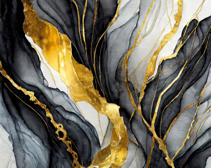 2000 x 2000 Alcohol Black & Gold Texture - Designs by Forte