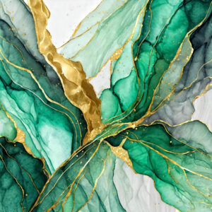 2000 x 2000 Alcohol Green & Gold Texture - Designs by Forte