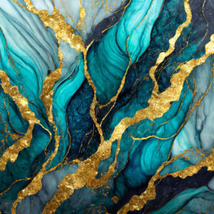 2000 x 2000 Alcohol Blue & Gold Texture - Designs by Forte