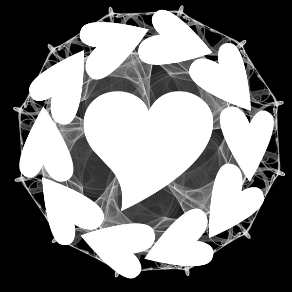 Heart PSP Mask 600 x 600 Designs by Forte