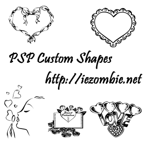 Heart Shapes Custom Paint Shop Pro Created by Designs by Forte