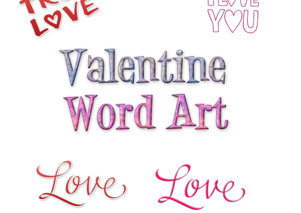 Valentine Word Art