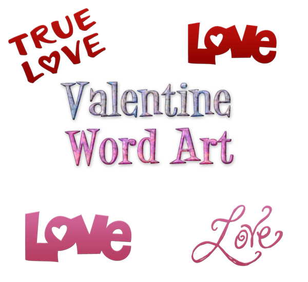 Valentine Word Art