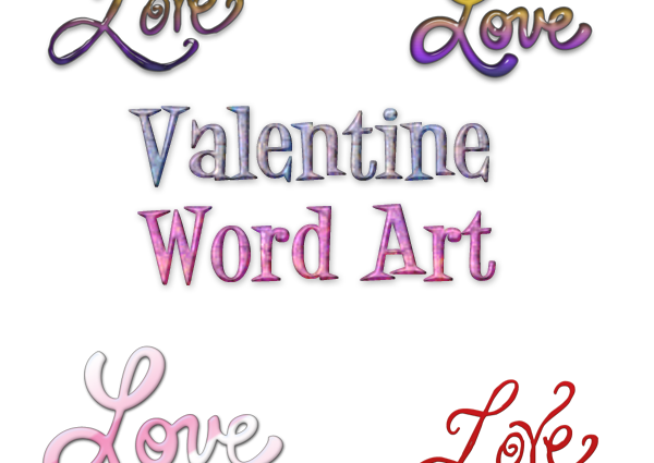 Valentine Word Art