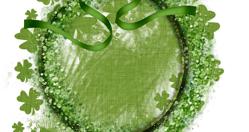 Saint Patricks Day Cluster Frame 800 x 800