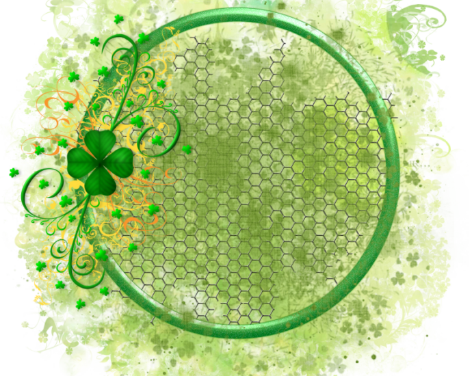 Saint Patricks Day Cluster Frame 800 x 800