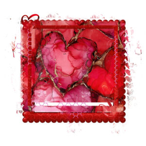 Valentine's Day Cluster Frame 800 x 800 Created by Designs by Forte