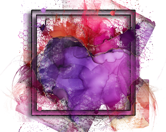 Valentine's Day Cluster Frame 800 x 800 Created by Designs by Forte