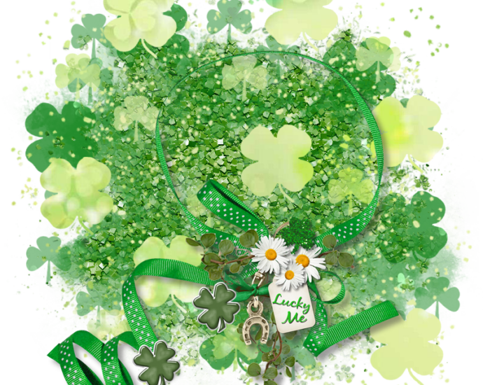 Saint Patricks Day Cluster Frame 800 x 800