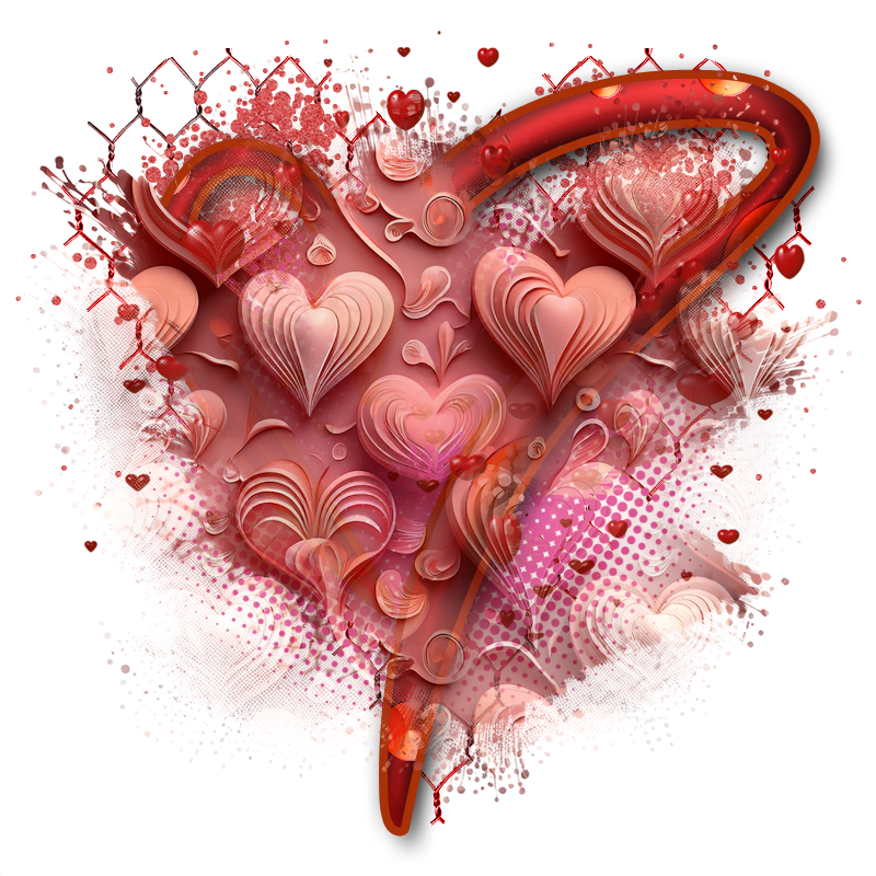 Valentine Cluster Frame 800 x 800 Created by Designs by Forte