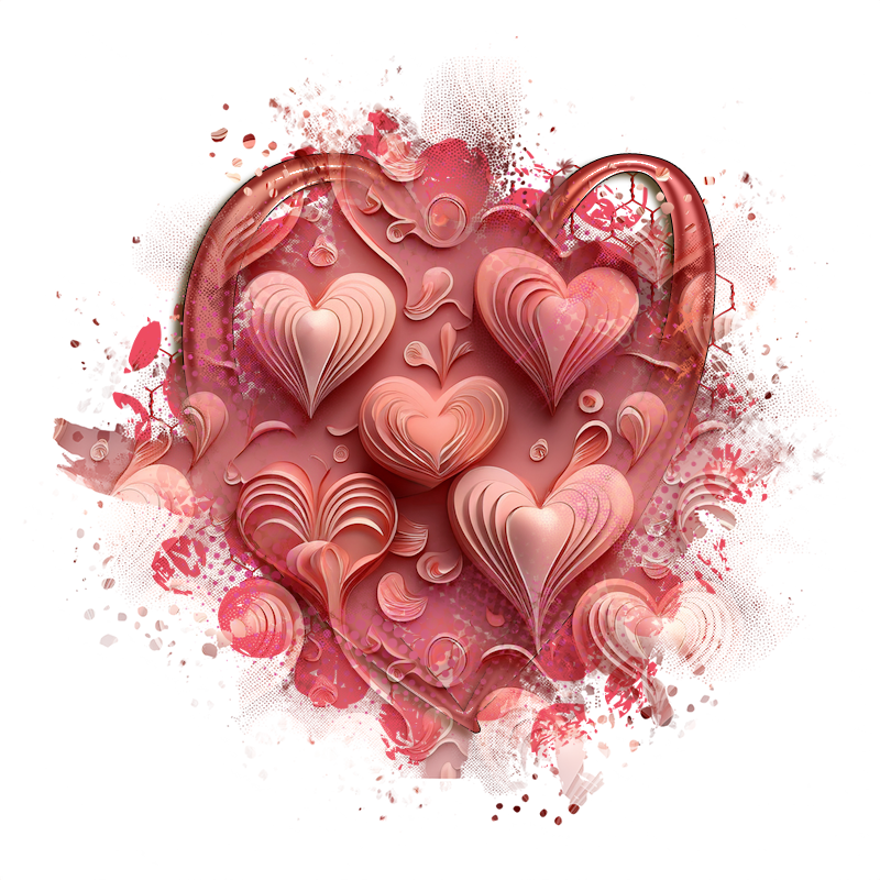 Valentine Cluster Frame 800 x 800 Created by Designs by Forte