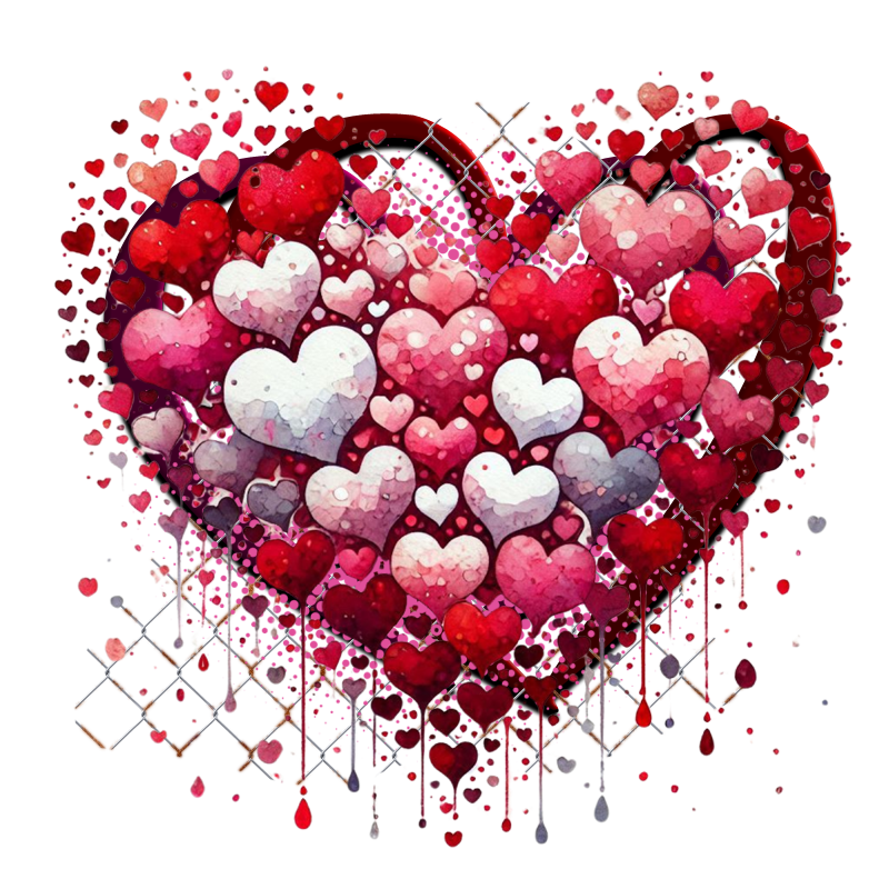 Valentine Cluster Frame 800 x 800 Created by Designs by Forte